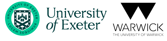 University of Exeter and University of Warwick logos
